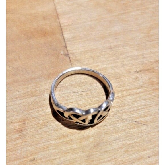 Celtic Knot Sterling Silver Ring Band Artisan Craft Quality Ring sz 6 - Picture 15 of 15